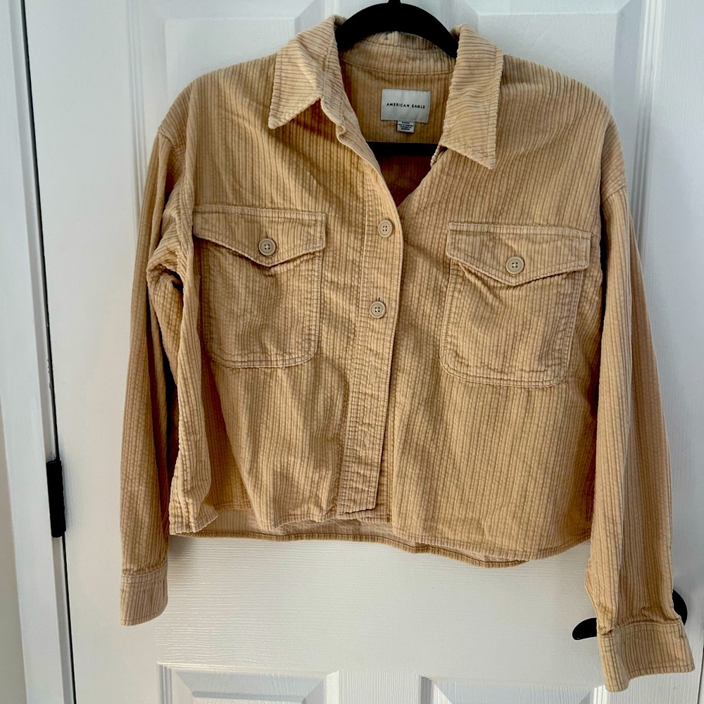 American Eagle corduroy cropped jacket/shirt